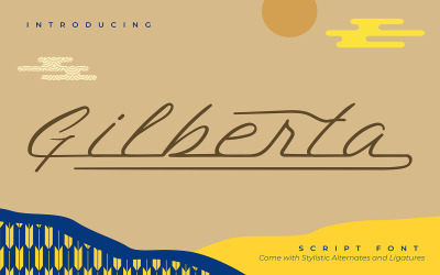 Gilberta | Kurzív betűtípus