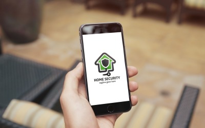 Hem säkerhet logotyp mall