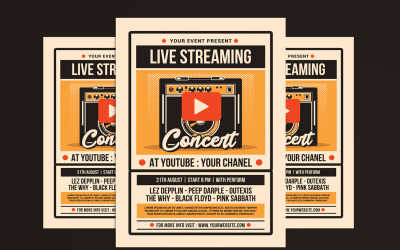 Live-Streaming-Konzert - Corporate Identity-Vorlage