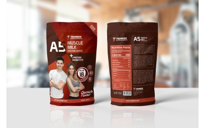 Packaging  Muscle Milk - Corporate Identity Template