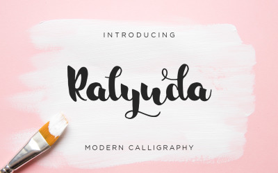Ralynda - Modern kalligrafi typsnitt