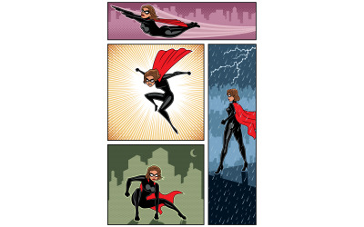Banner Super Heroine 6 - Illustrazione