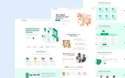 Saashill - modelo de site de software