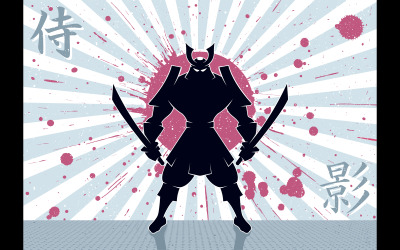 Samurai Hintergrund - Illustration