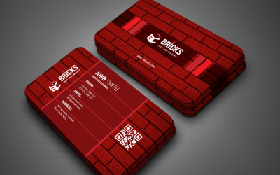 Bricks Business card - Corporate Identity Template