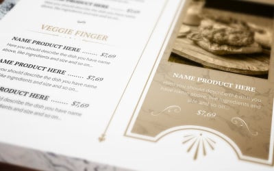Classy Food Menu 7 - Huisstijlsjabloon