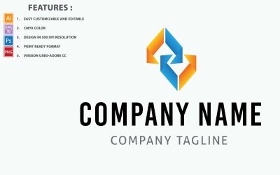 Creative Icon Company Vector Design Logo modello
