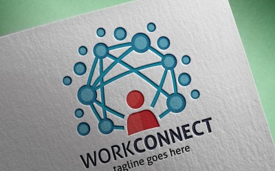 Work Connect Logo Template