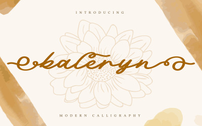 Baleryn | Modernt kalligrafiteckensnitt