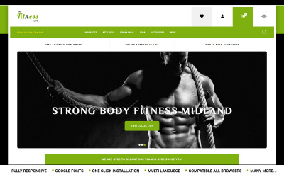 Fitnesslife - Beauty Store OpenCart Template
