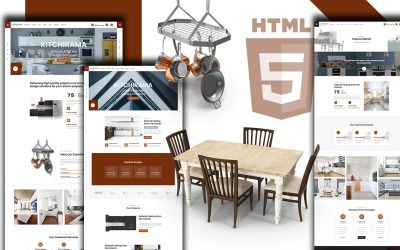 Kitchirama - Website-sjabloon voor keukenontwerp en winkel
