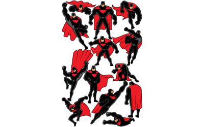 Superhero Set 2 - Illustrazione