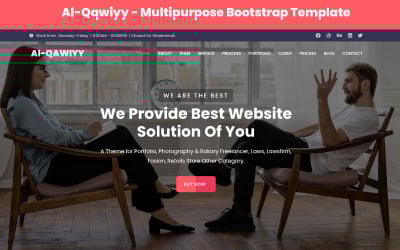 Al-Qawiyy - modelo de página de destino HTML5 multifuncional