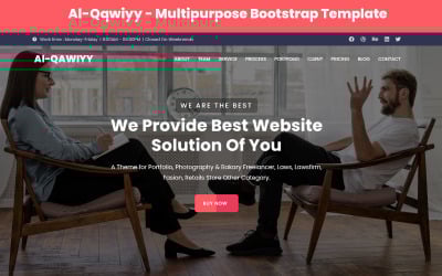 Al-Qawiyy - Multipurpose Landing Page Template