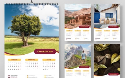 Calendario de pared 2021 Planner