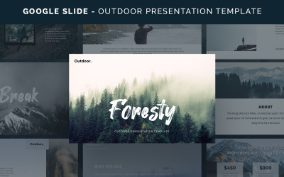 Foresty - modelo outdoor do Google Slides