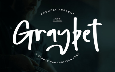 Graybet | En skönhet handskriven typsnitt