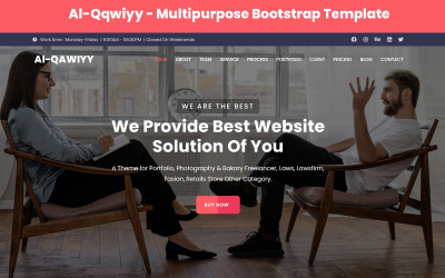 Qawiyy – wielofunkcyjny szablon strony docelowej HTML5