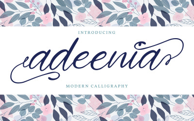 Adeenia | Fonte de caligrafia moderna