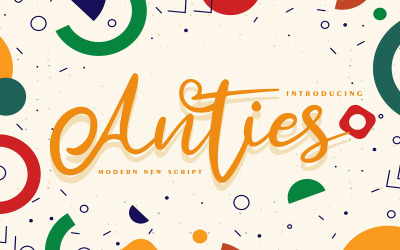 Anties | Moderne neue Kursivschrift