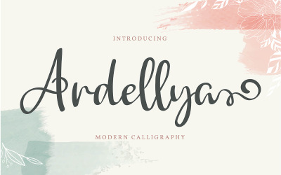 Ardellya | Modernt kalligrafiteckensnitt