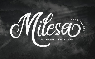 Milesa | Modern új kurzív betűtípus