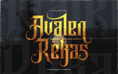 Avalen Rekas - Carattere Blackletter