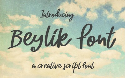 Beylik cursief lettertype