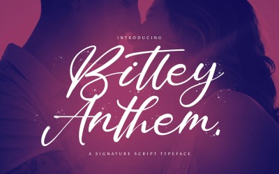Bitley Anthem - Carattere scritto a mano