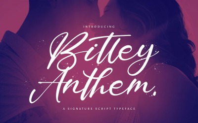 Bitley Anthem - рукописный шрифт