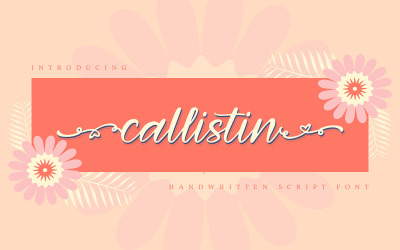 Callistin |手写草书字体