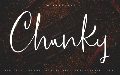Chunky | Handwritten Bristle Brush Cursive Font