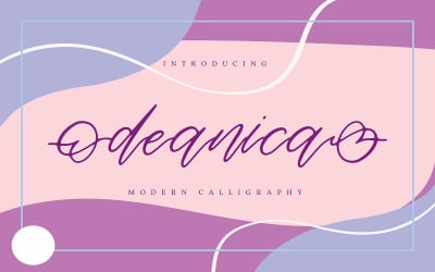 Deanica | Font calligrafia moderna