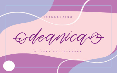 Deanica | Moderne Kalligraphie-Schriftart