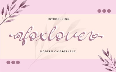 Foxlove | Font calligrafia moderna