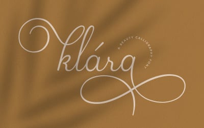 Klara | Güzellik Kaligrafi Yazı Tipi