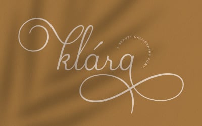 Klara | Piękna czcionka kaligrafii