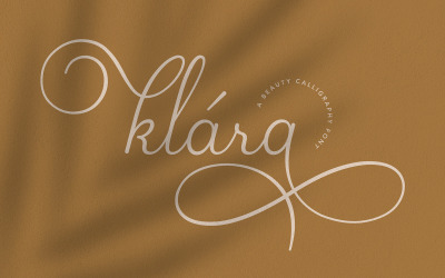 Klara | Skönhet kalligrafi typsnitt