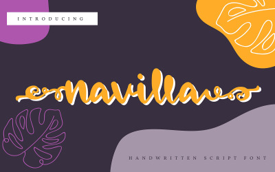 Navilla | Handschriftliche Kursivschrift