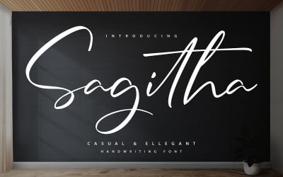 Sagitha | Neformální a elegantní rukopisné písmo