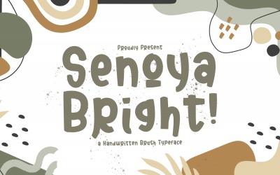 Senoya Bright - Lekfull displayteckensnitt