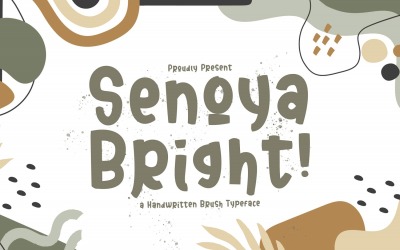 Senoya Bright - Verspielte Display-Schriftart