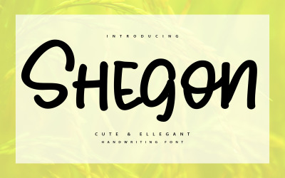 Shegoon | Cute &amp;amp; Elegant Handwriting Font