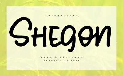 Shegoon |可爱而优雅的手写字体