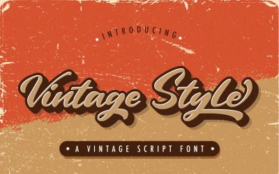 Vintage Stil - Kalın El Yazısı Yazı Tipi