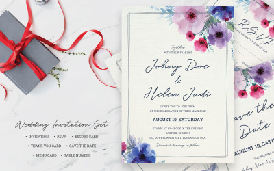 Invitación de boda - ilustración