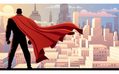 Super Businessman Watch Day - Illustration