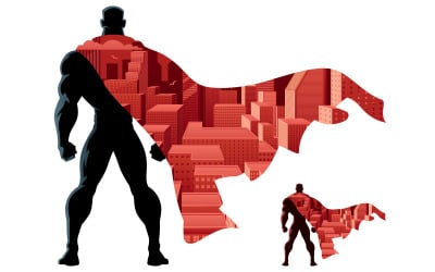 Superhero Abstract - Illustration