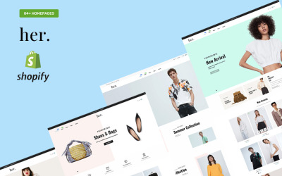 Her Fashion Store - Multifunctioneel responsief Shopify-thema