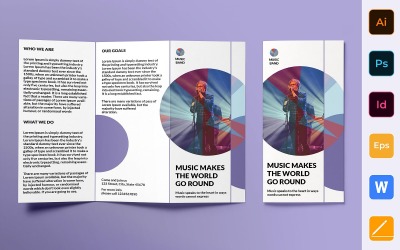 Music Band Brochure Trifold - Corporate Identity Template